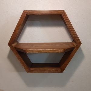Hexagon Floating Shelf